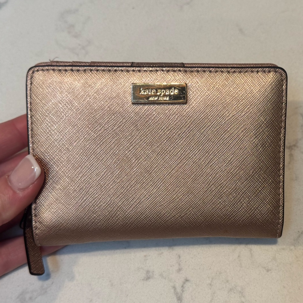 Kate spade rose gold wallet